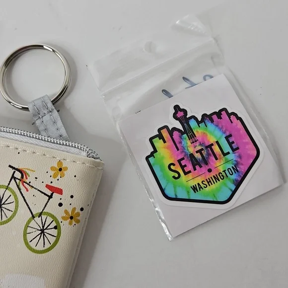 Starbucks Seattle Card Pouch Key Ring New - Picture 5 of 6